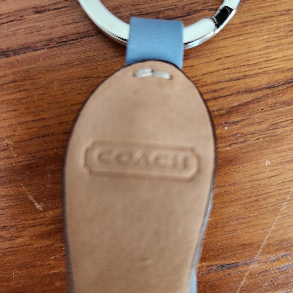 Coach flip flop keychain